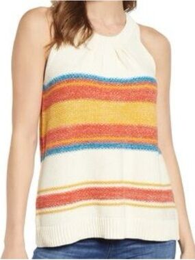 Caslon Cream Halter Knit Tank🧡